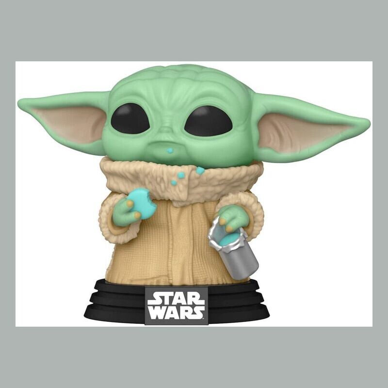 The Mandalorian POP! Star Wars & Tee Box Grogu with Cookies (Flocked)