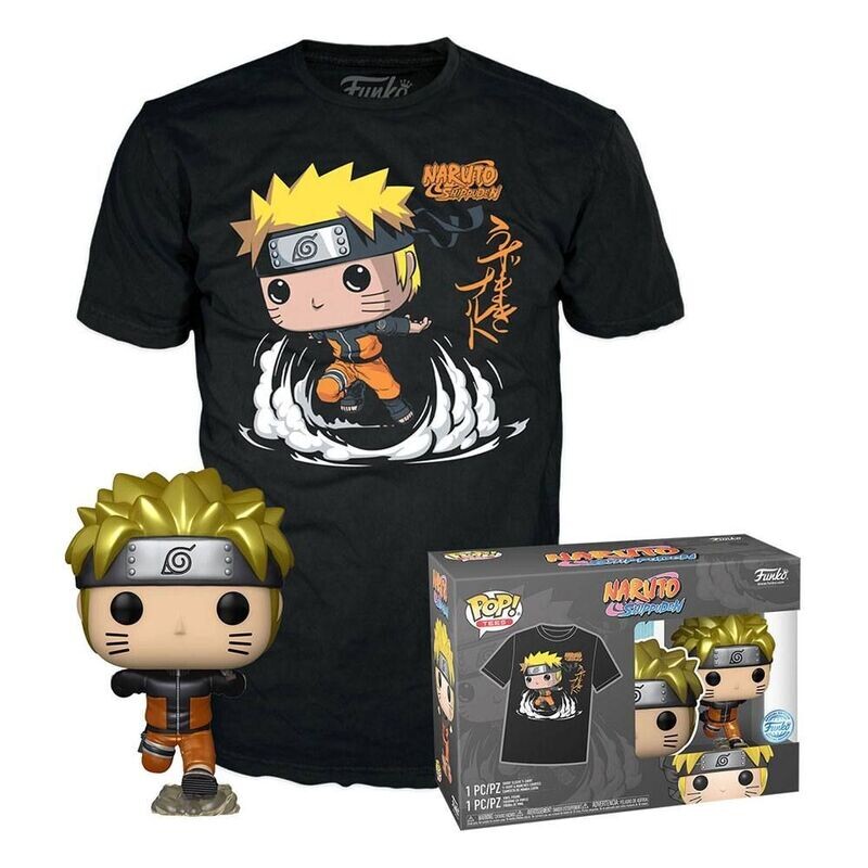 Naruto: Shippuden POP! Animation Vinyl Figure & Tee Pack Naruto (Metallic)