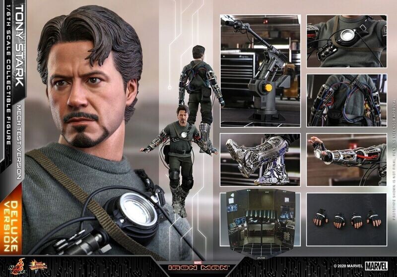 Iron Man Movie Masterpiece 1/6 Scale Action Figure Tony Stark (Mech Test Deluxe Version) 30 cm