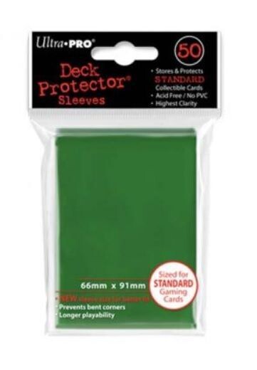 Ultra Pro Standard Card Sleeves - Green (50 Pack)