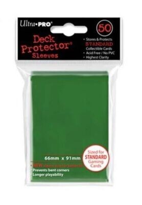Ultra Pro Standard Card Sleeves - Green (50 Pack)
