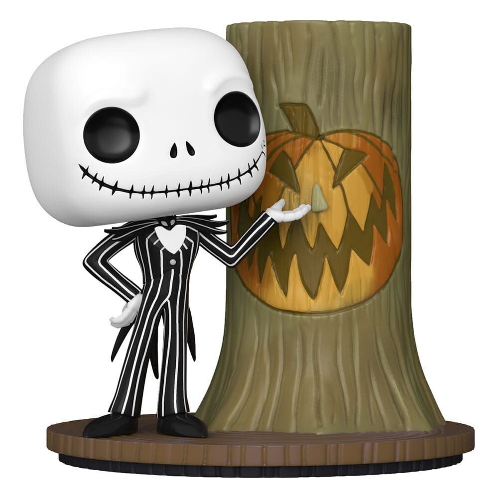 Nightmare Before Christmas 30th Deluxe POP! Disney Vinyl Figure Jack Skellington with Halloween Door 9 cm