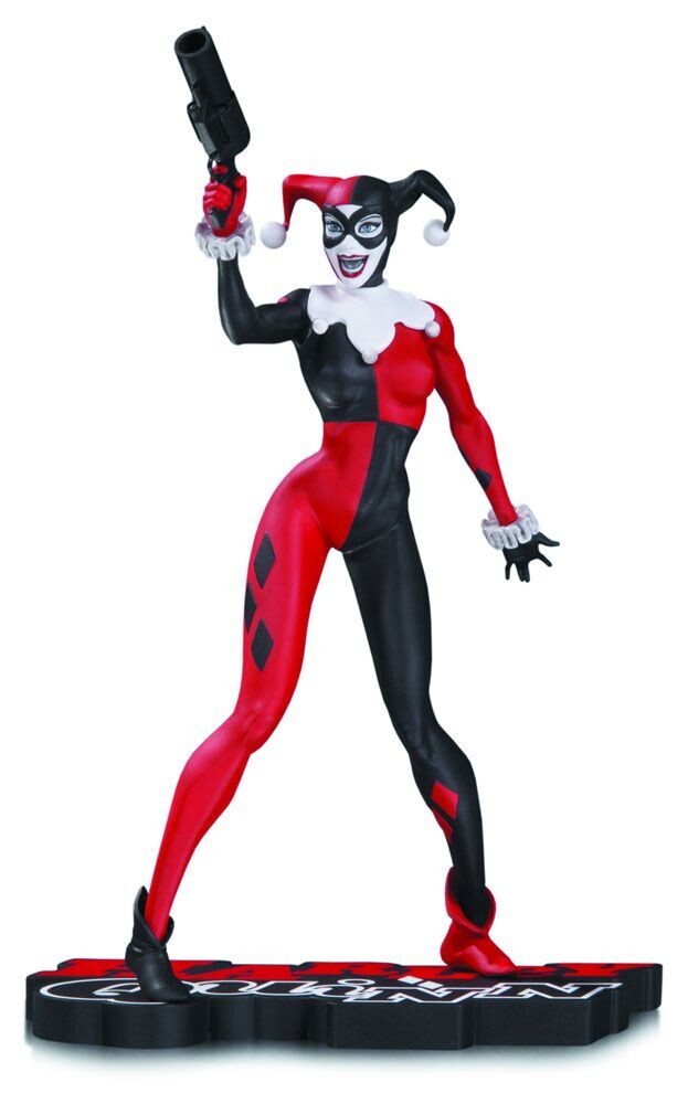 DC Comics Red, White & Black Statue Harley Quinn by Jim Lee 17 cm