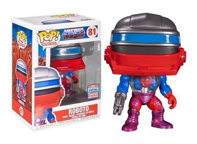 Masters of the Universe POP! Retro Toys Vinyl Figure Roboto (2021 Summer Virtual Funkon) 9 cm