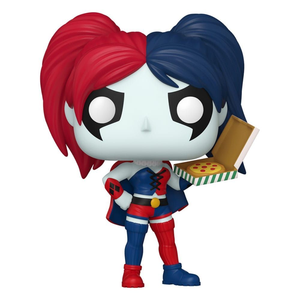 Harley Quinn POP! Heroes Vinyl Figure Harley Quinn with Pizza 9 cm