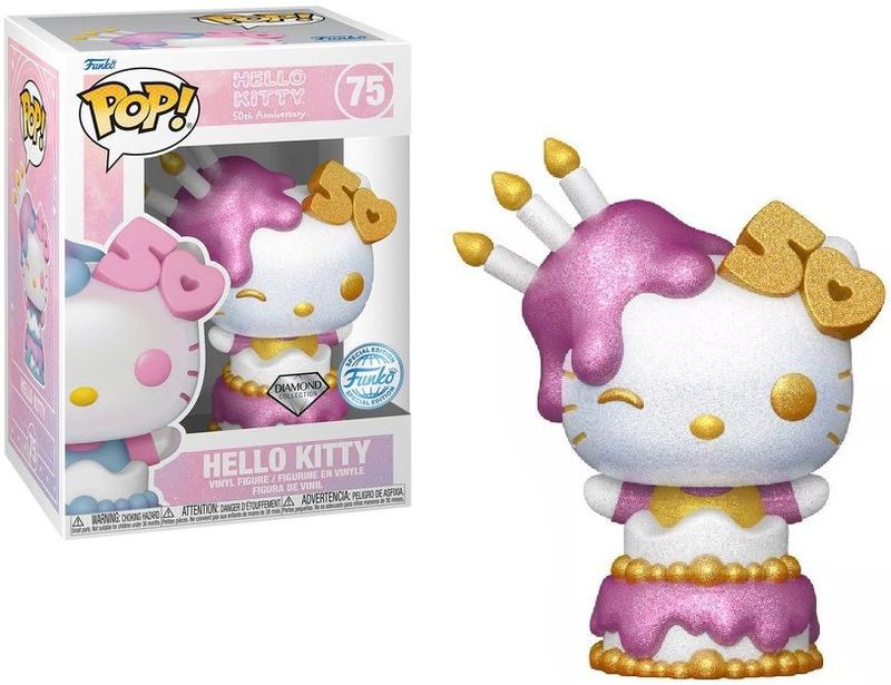 Hello Kitty 50th POP! Sanrio Vinyl Figure Hello Kitty in Cake 9 cm