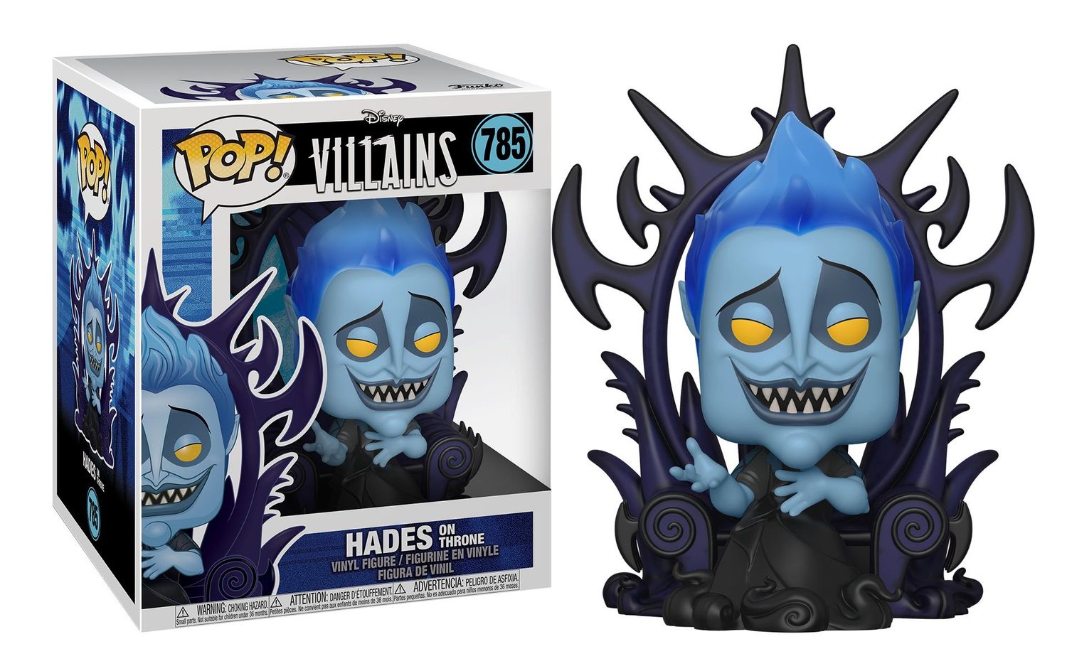 Villains Deluxe POP! Disney Vinyl Figure Hades on Throne 9 cm