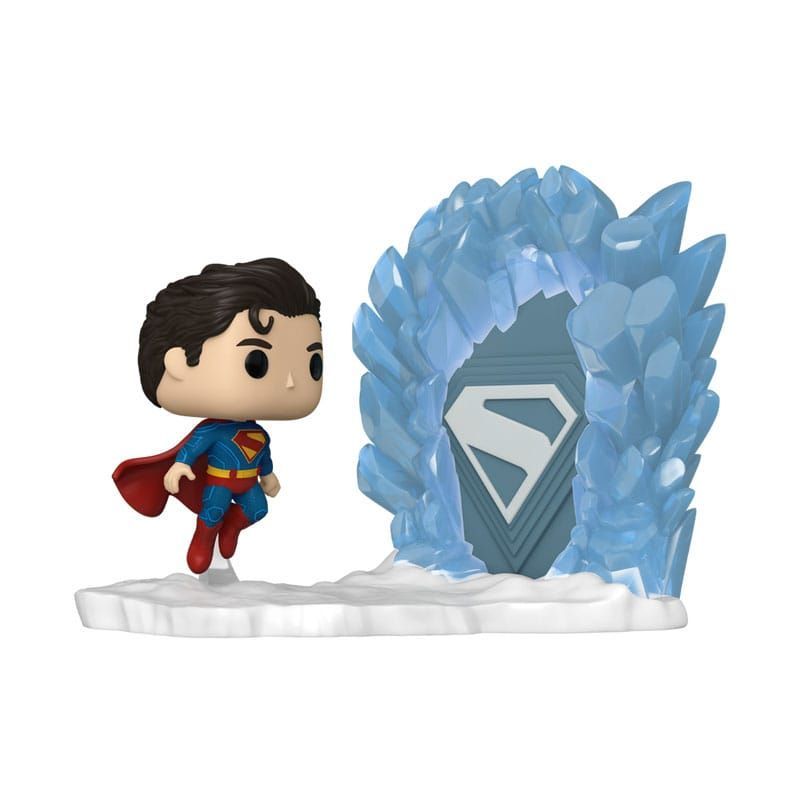 Superman (2025) POP! Heroes Moment Vinyl Figure Superman and Fortress of Solitude 9 cm