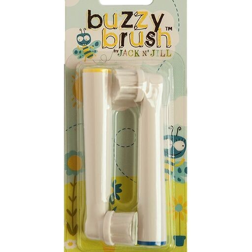 Jack N' Jill Replacement 2 Pack Brushes Buzzy Brush