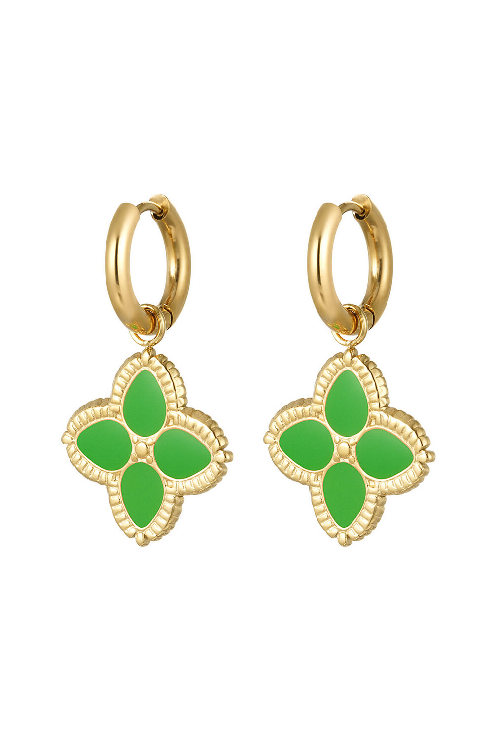 Green Silke Earrings