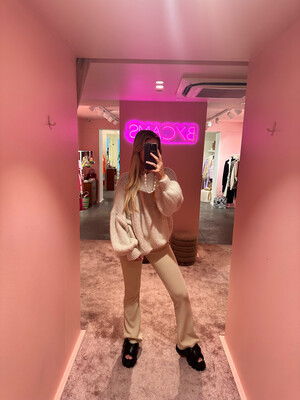 Bibi Flared Pants Beige Bibi Flared Pants Beige