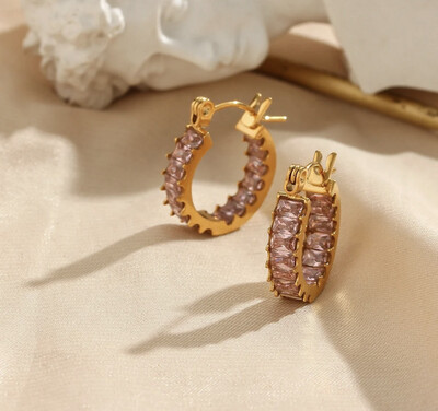 Isabel Earrings Pink