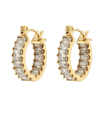 Isabel Earrings White