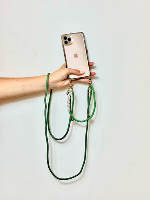 Luna Phone Chain Dark Green