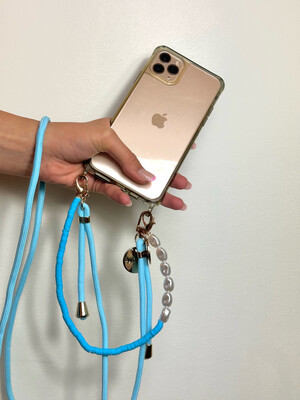 Luna Phone Chain Light Blue