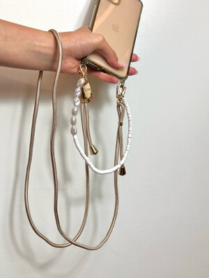 Laura Phone Chain White
