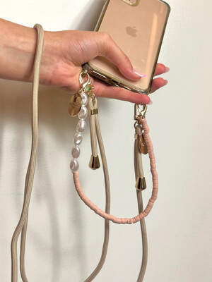 Laura Phone Chain Beige