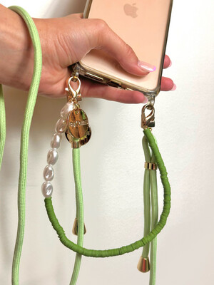Laura Phone Chain Olive Green