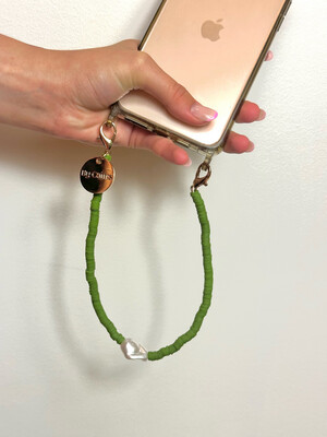 Lola Phone Chain Olive Green