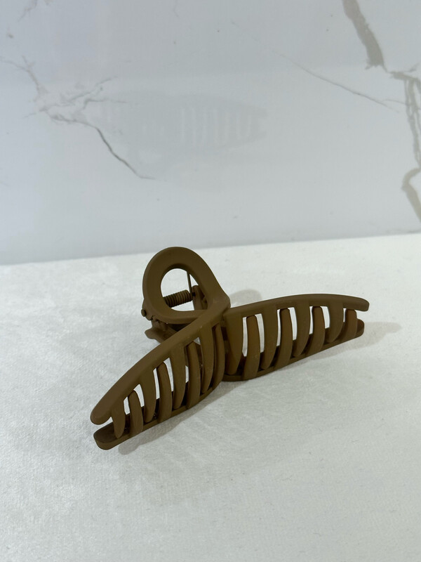 Luna Hair Clip Matt Brown