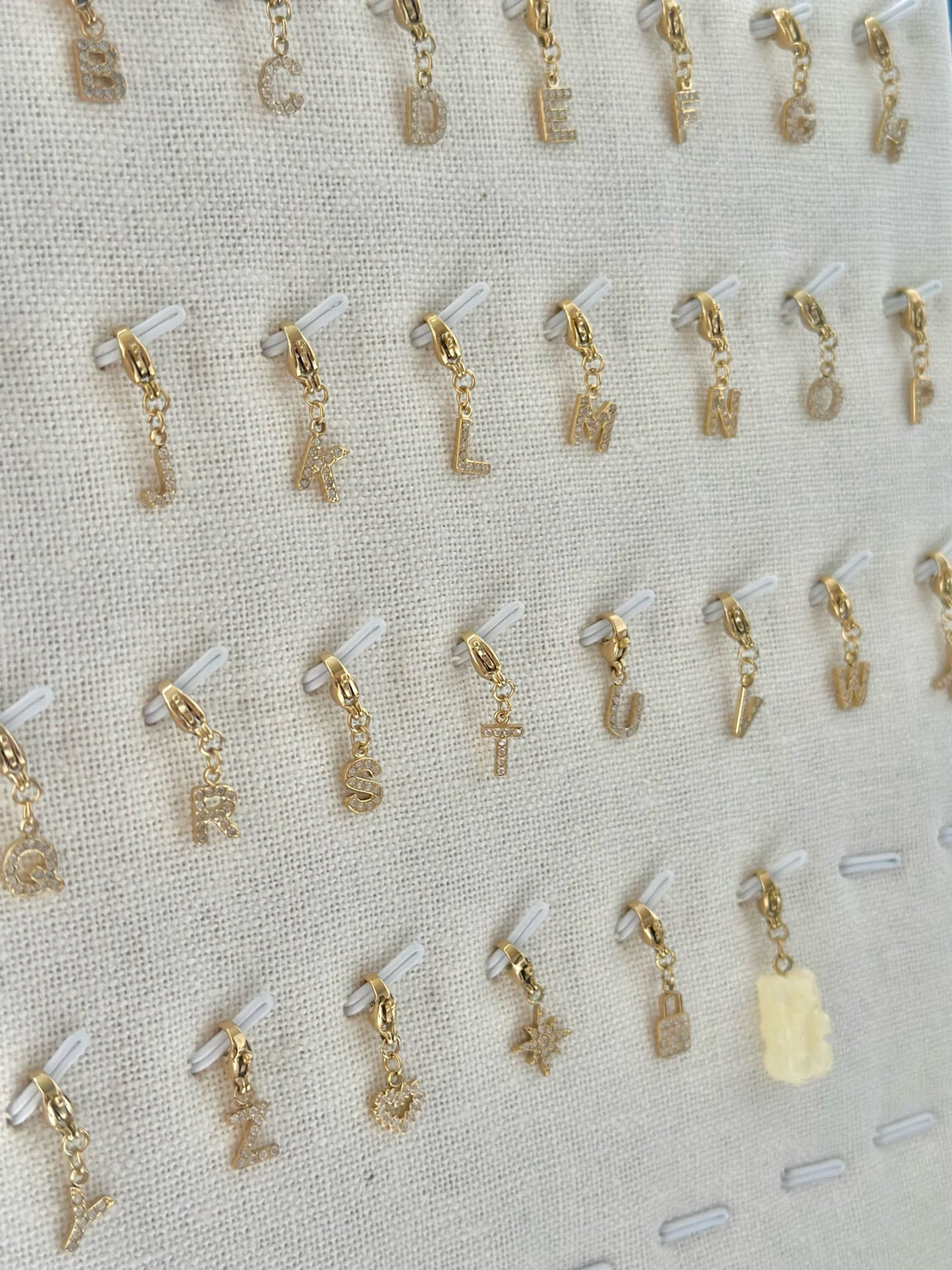 Lock Charm Diamant Letter