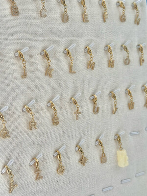 Lock Charm Diamant Letter