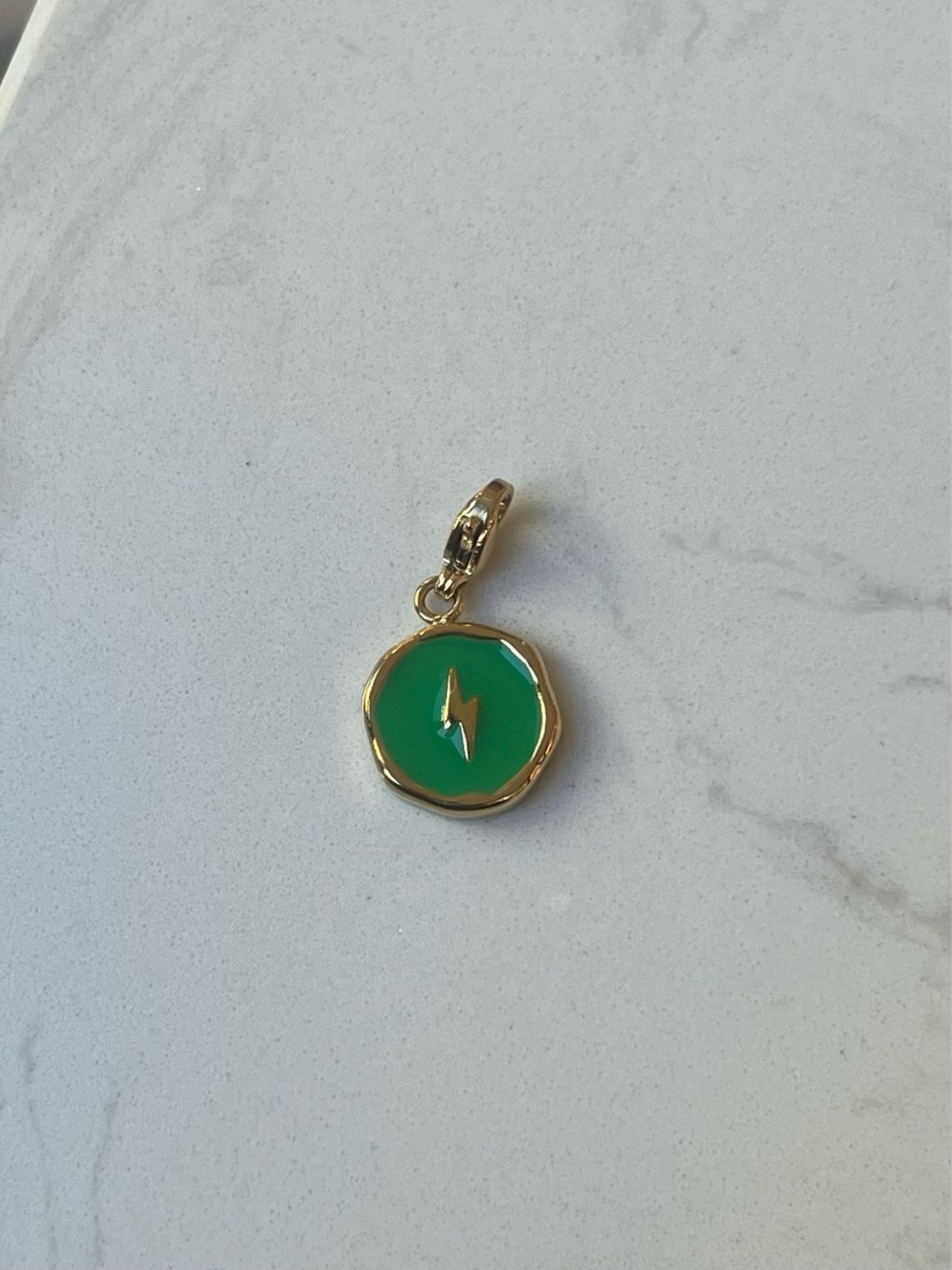 Green Lightning charm