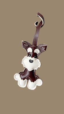 Key Chain Dog Dark Brown