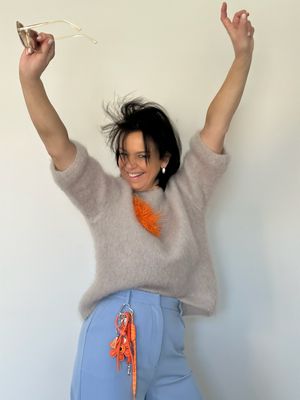 Sofie Pull 80% Kid-Mohair Beige