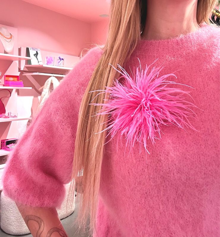 Feather Fluo Pink