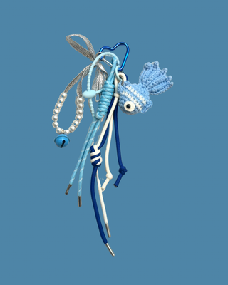 Key Chain Fish Blue