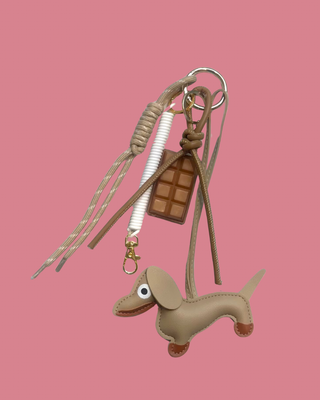 Key Chain Teckel Beige Choco