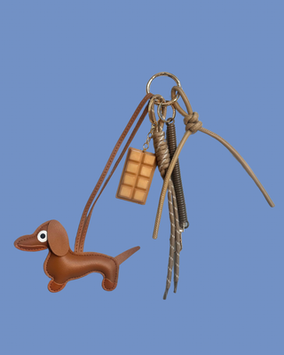Key Chain Teckel Light Brown Choco