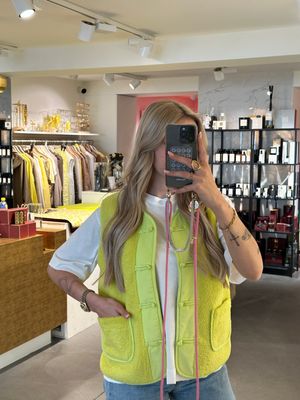 Teddy Jacket Green/Yellow