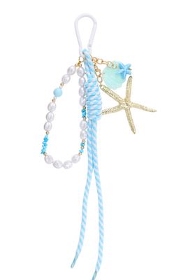 Key Chain Sea Star Baby Blue