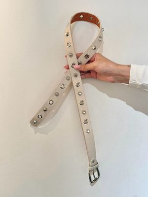Celine Belt White