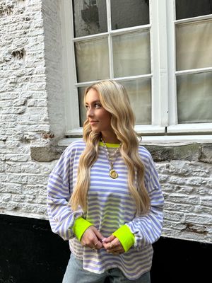Lola Long Sleeve Shirt Purple/Yellow
