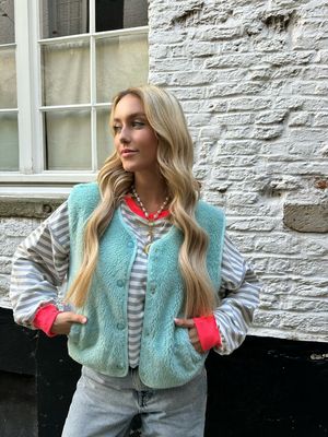 Teddy Jacket Turquoise