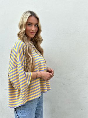 Bibi T-shirt Purple/Yellow