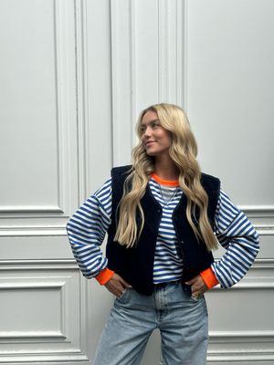 Teddy Jacket Dark Blue