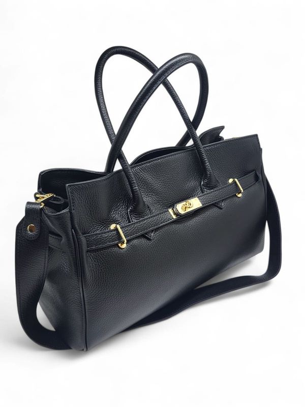Bibi Bag Black Leer