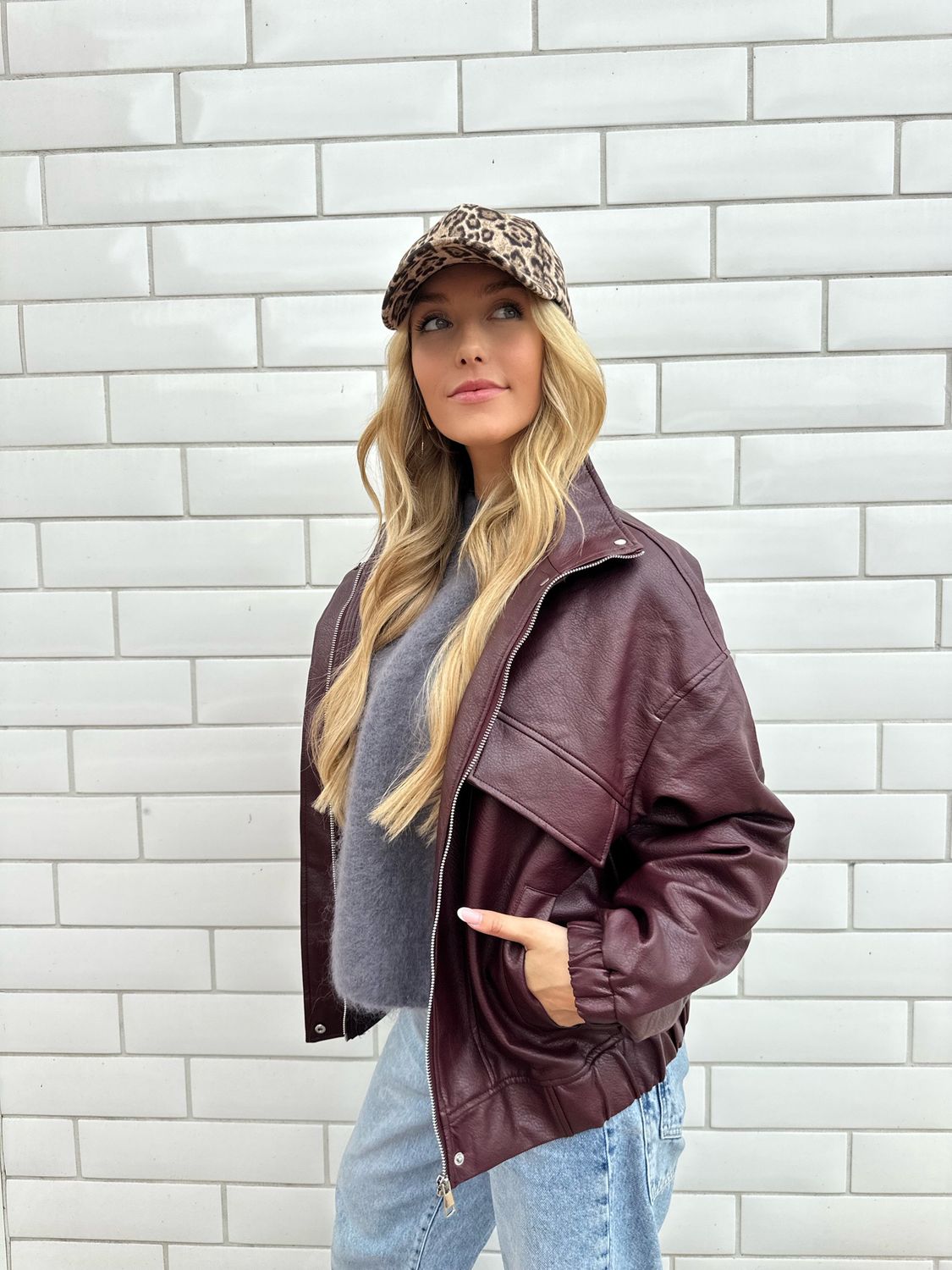 Selma Bomber Bordeaux