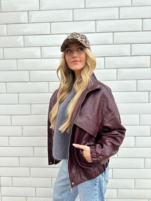 Selma Bomber Bordeaux