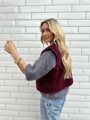 Teddy Jacket Bordeaux