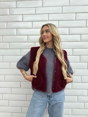 Teddy Jacket Bordeaux