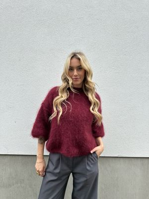 Flore Pull Bordeaux