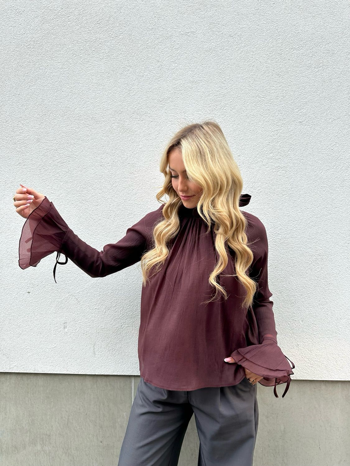 Céline Blouse Bordeaux