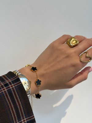 Clover Bracelet Black