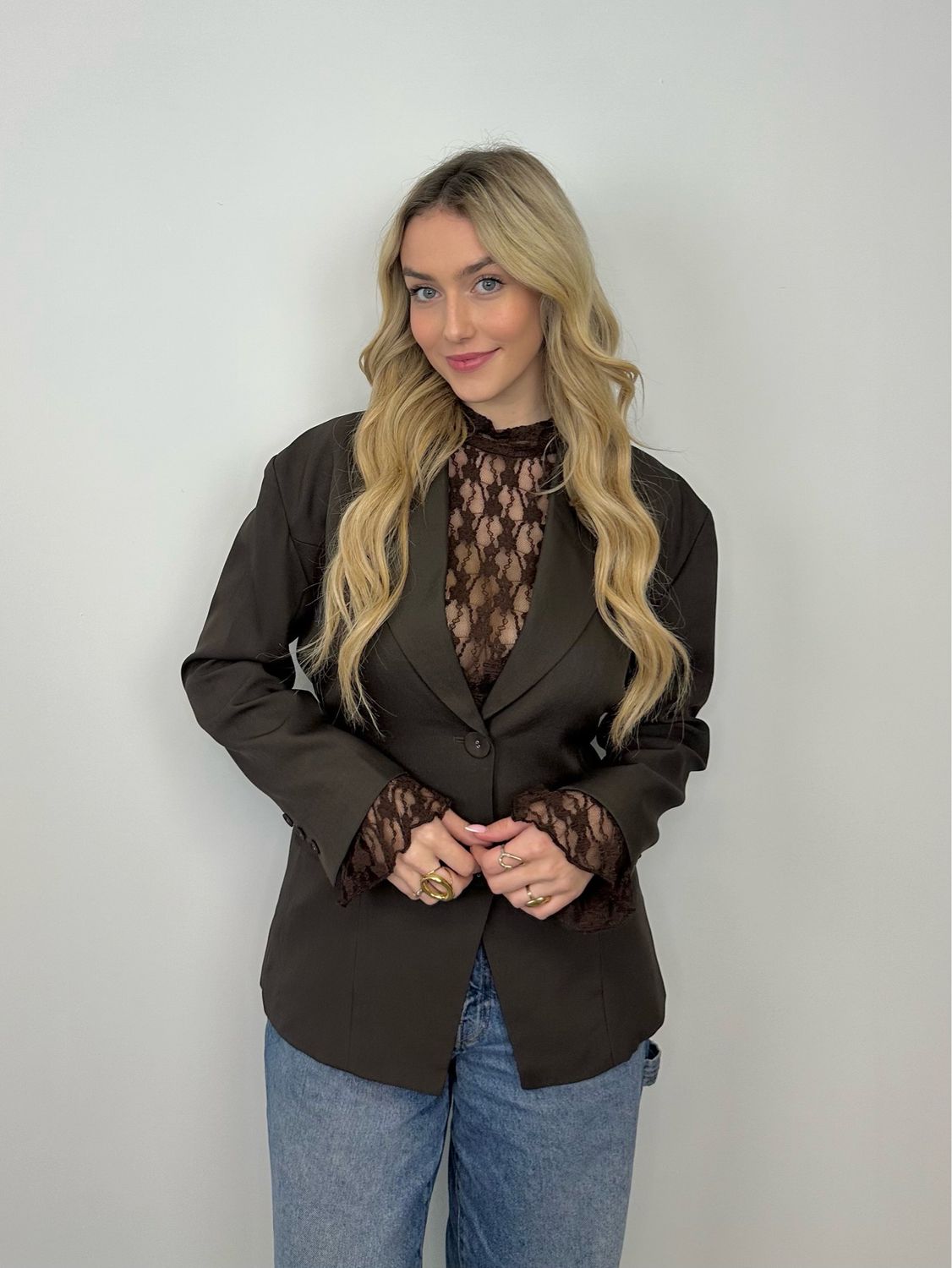 Lilly Blazer Brown