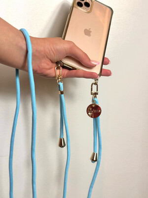 Luna Phone Chain Light Blue